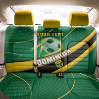 Personalised Dominica Football Back Car Seat Cover Sporty Style - Wonder Print Shop