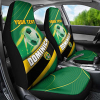 Personalised Dominica Football Car Seat Cover Sporty Style - Wonder Print Shop