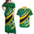 Personalised Dominica Football Couples Matching Off Shoulder Maxi Dress and Hawaiian Shirt Sporty Style - Wonder Print Shop