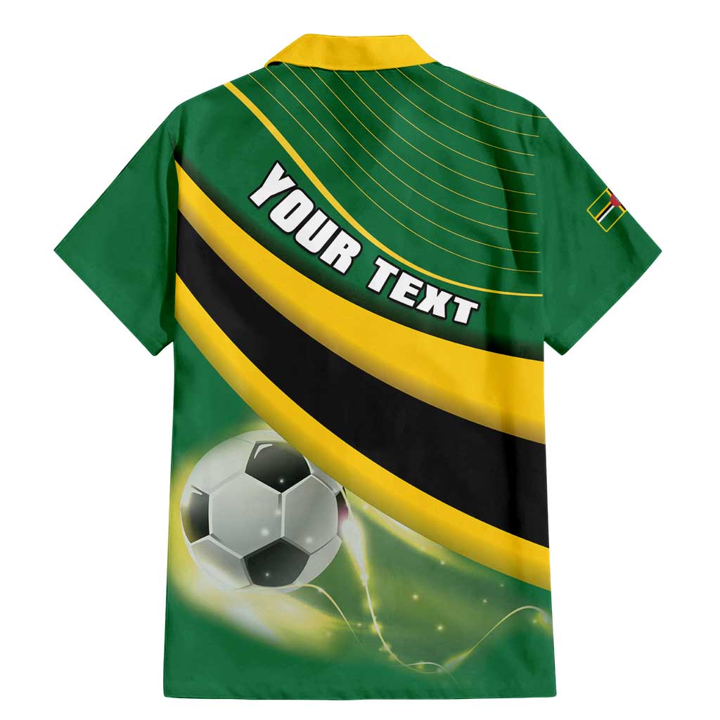 Personalised Dominica Football Family Matching Mermaid Dress and Hawaiian Shirt Sporty Style - Wonder Print Shop