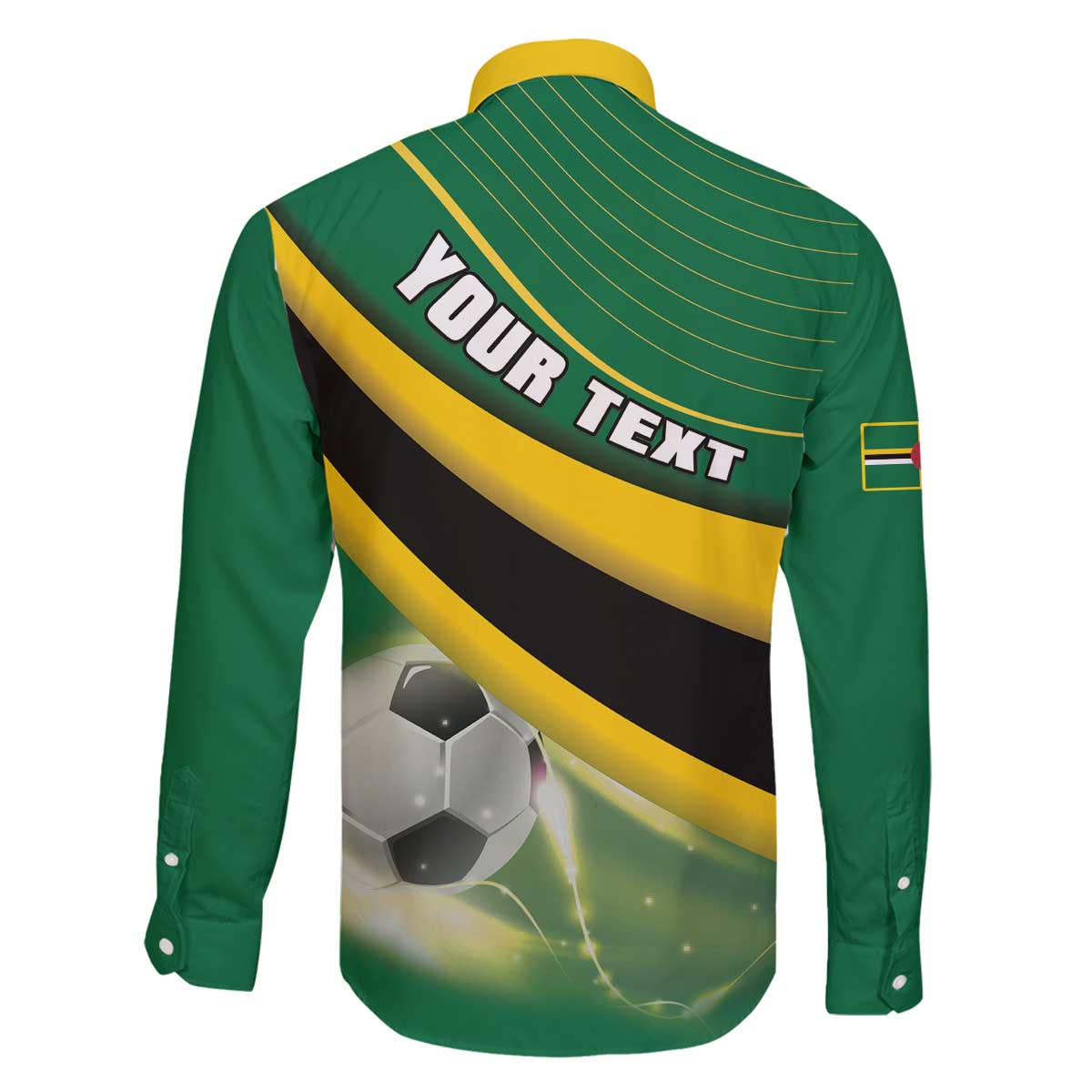 Personalised Dominica Football Family Matching Off The Shoulder Long Sleeve Dress and Hawaiian Shirt Sporty Style - Wonder Print Shop