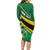 Personalised Dominica Football Long Sleeve Bodycon Dress Sporty Style - Wonder Print Shop