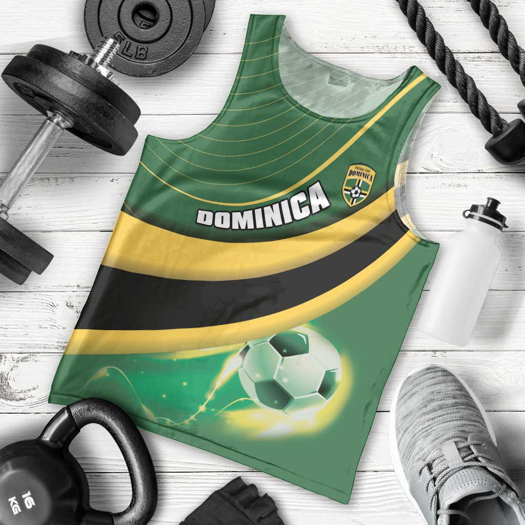 Personalised Dominica Football Men Tank Top Sporty Style - Wonder Print Shop