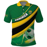 Personalised Dominica Football Polo Shirt Sporty Style - Wonder Print Shop