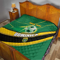 Personalised Dominica Football Quilt Sporty Style - Wonder Print Shop