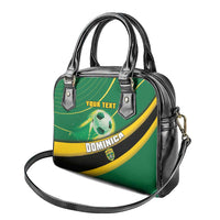 Personalised Dominica Football Shoulder Handbag Sporty Style