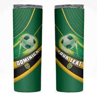 Personalised Dominica Football Skinny Tumbler Sporty Style - Wonder Print Shop