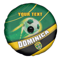 Personalised Dominica Football Spare Tire Cover Sporty Style - Wonder Print Shop