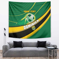 Personalised Dominica Football Tapestry Sporty Style - Wonder Print Shop