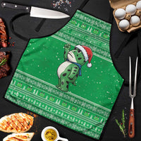Funny Christmas Portland Frog Protest Apron Merry Frog-mas - Wonder Print Shop