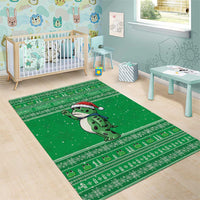 Funny Christmas Portland Frog Protest Area Rug Merry Frog-mas - Wonder Print Shop