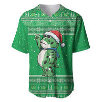 Funny Christmas Portland Frog Protest Baseball Jersey Merry Frog-mas - Wonder Print Shop