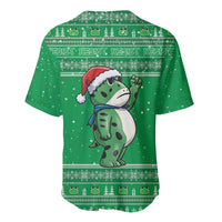 Funny Christmas Portland Frog Protest Baseball Jersey Merry Frog-mas - Wonder Print Shop