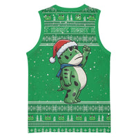 Funny Christmas Portland Frog Protest Basketball Jersey Merry Frog-mas - Wonder Print Shop