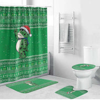 Funny Christmas Portland Frog Protest Bathroom Set Merry Frog-mas - Wonder Print Shop