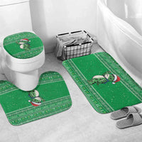 Funny Christmas Portland Frog Protest Bathroom Set Merry Frog-mas - Wonder Print Shop