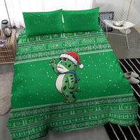 Funny Christmas Portland Frog Protest Bedding Set Merry Frog-mas - Wonder Print Shop