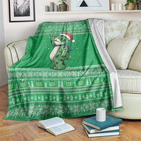 Funny Christmas Portland Frog Protest Blanket Merry Frog-mas - Wonder Print Shop