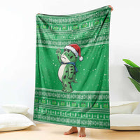 Funny Christmas Portland Frog Protest Blanket Merry Frog-mas - Wonder Print Shop