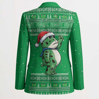 Funny Christmas Portland Frog Protest Blazer Merry Frog-mas - Wonder Print Shop