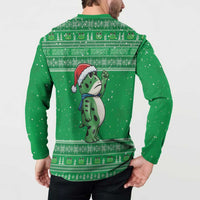 Funny Christmas Portland Frog Protest Button Sweatshirt Merry Frog-mas - Wonder Print Shop