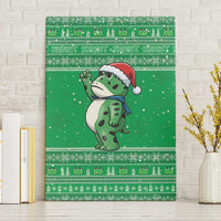Funny Christmas Portland Frog Protest Canvas Wall Art Merry Frog-mas - Wonder Print Shop
