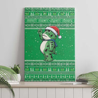 Funny Christmas Portland Frog Protest Canvas Wall Art Merry Frog-mas - Wonder Print Shop