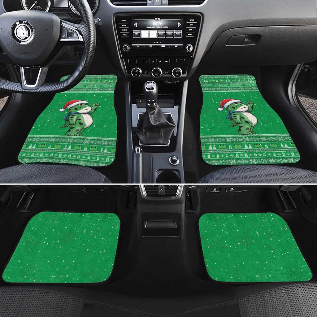Funny Christmas Portland Frog Protest Car Mats Merry Frog-mas - Wonder Print Shop