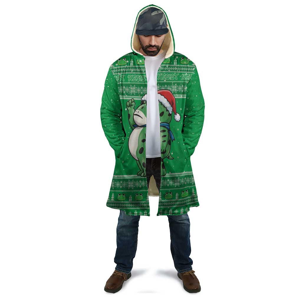 Funny Christmas Portland Frog Protest Cloak Merry Frog-mas - Wonder Print Shop