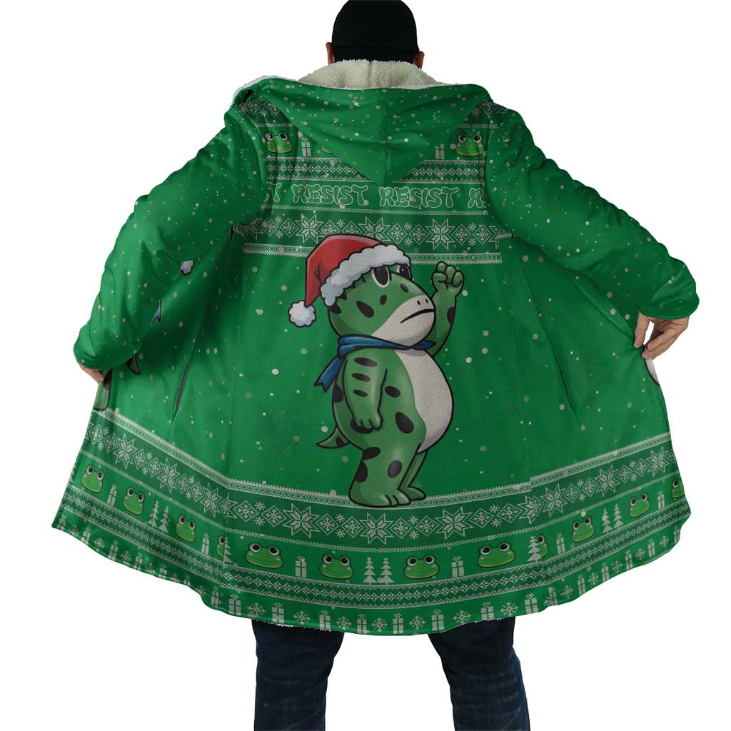 Funny Christmas Portland Frog Protest Cloak Merry Frog-mas - Wonder Print Shop
