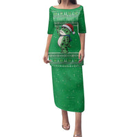 Funny Christmas Portland Frog Protest Family Matching Puletasi and Hawaiian Shirt Merry Frog-mas - Wonder Print Shop