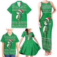 Funny Christmas Portland Frog Protest Family Matching Tank Maxi Dress and Hawaiian Shirt Merry Frog-mas - Wonder Print Shop