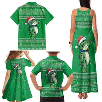 Funny Christmas Portland Frog Protest Family Matching Tank Maxi Dress and Hawaiian Shirt Merry Frog-mas - Wonder Print Shop