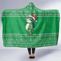 Funny Christmas Portland Frog Protest Hooded Blanket Merry Frog-mas - Wonder Print Shop
