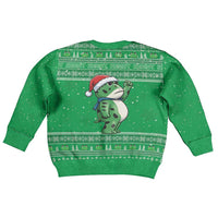 Funny Christmas Portland Frog Protest Kid Ugly Christmas Sweater Merry Frog-mas - Wonder Print Shop