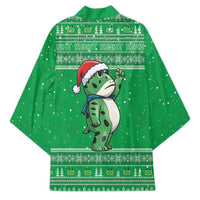 Funny Christmas Portland Frog Protest Kimono Merry Frog-mas - Wonder Print Shop