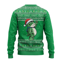 Funny Christmas Portland Frog Protest Ugly Christmas Sweater Merry Frog-mas - Wonder Print Shop