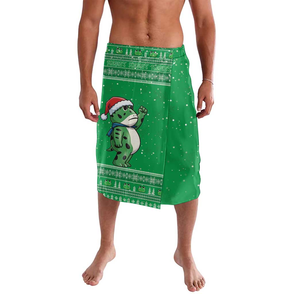 Funny Christmas Portland Frog Protest Lavalava Merry Frog-mas - Wonder Print Shop