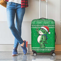 Funny Christmas Portland Frog Protest Luggage Cover Merry Frog-mas - Wonder Print Shop