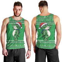 Funny Christmas Portland Frog Protest Men Tank Top Merry Frog-mas - Wonder Print Shop