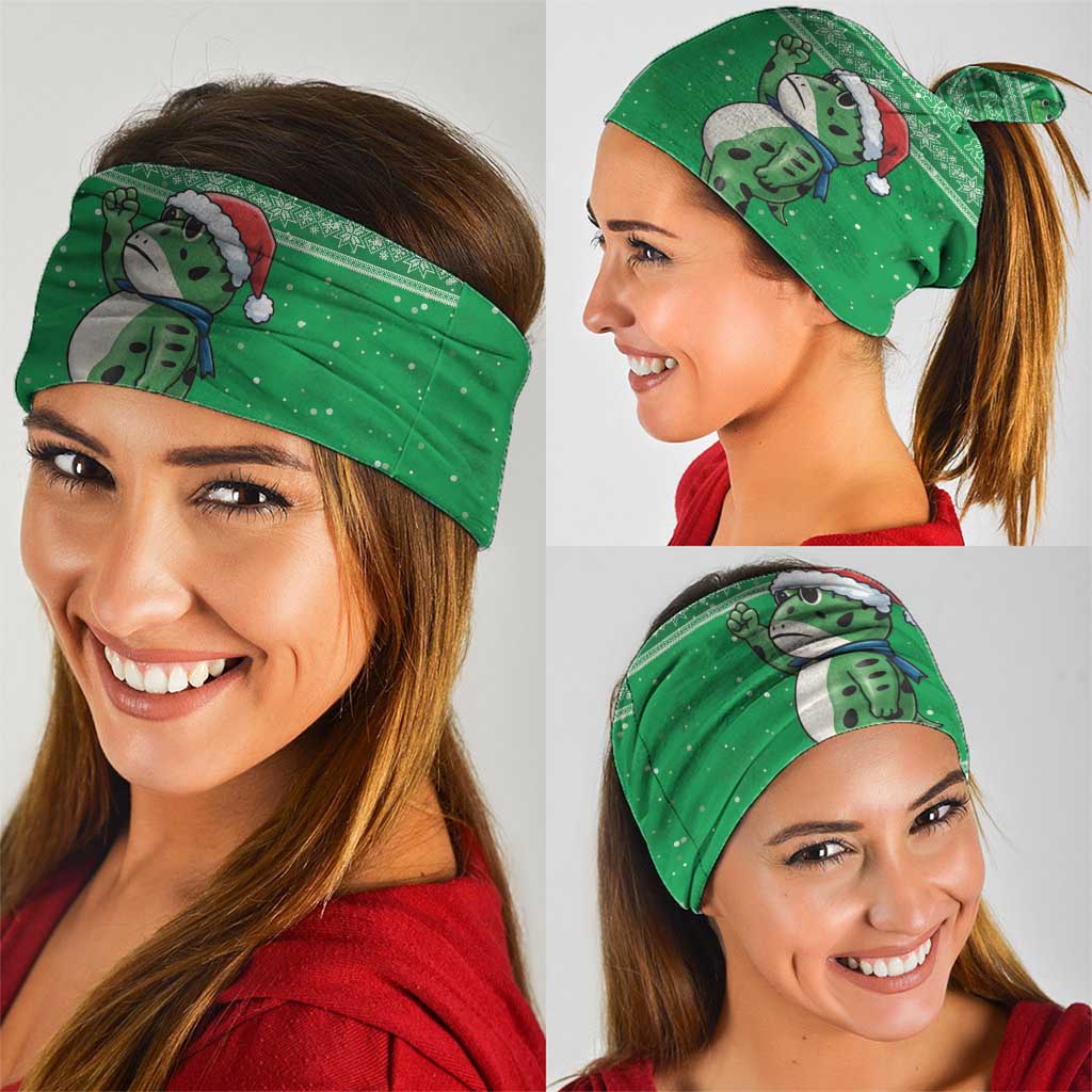 Funny Christmas Portland Frog Protest Neck Gaiter Merry Frog-mas - Wonder Print Shop
