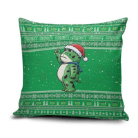 Funny Christmas Portland Frog Protest Pillow Cover Merry Frog-mas - Wonder Print Shop