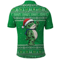 Funny Christmas Portland Frog Protest Polo Shirt Merry Frog-mas - Wonder Print Shop