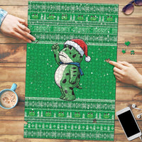 Funny Christmas Portland Frog Protest Puzzle Merry Frog-mas - Wonder Print Shop