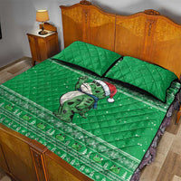 Funny Christmas Portland Frog Protest Quilt Bed Set Merry Frog-mas - Wonder Print Shop