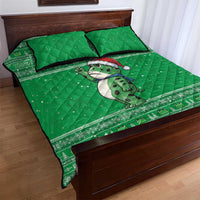 Funny Christmas Portland Frog Protest Quilt Bed Set Merry Frog-mas - Wonder Print Shop