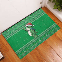 Funny Christmas Portland Frog Protest Rubber Doormat Merry Frog-mas - Wonder Print Shop