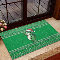 Funny Christmas Portland Frog Protest Rubber Doormat Merry Frog-mas - Wonder Print Shop