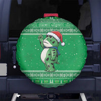 Funny Christmas Portland Frog Protest Spare Tire Cover Merry Frog-mas - Wonder Print Shop