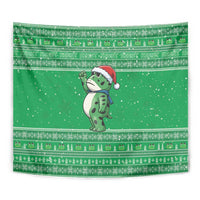 Funny Christmas Portland Frog Protest Tapestry Merry Frog-mas - Wonder Print Shop